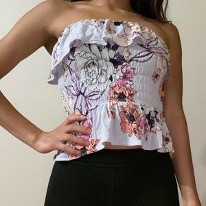 Ruffle Floral Top